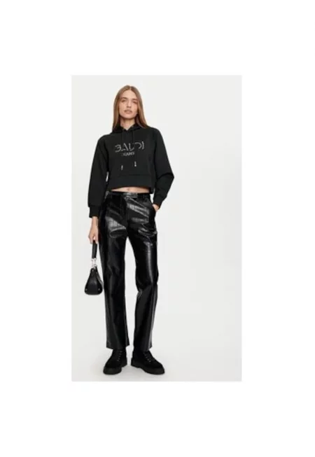 Дамска блуза -  304202827 - Полиестер/Вискоза/Еластан - Черна - Черен