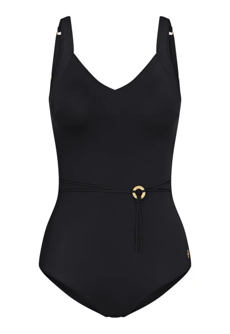 Дамски бански костюм  черен - Черен