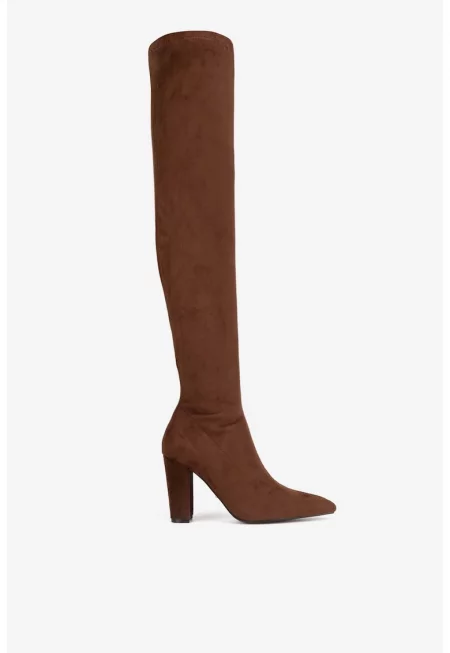 Дамски ботуши  5905588993087 - Текстил - Кафяв - Кафяв