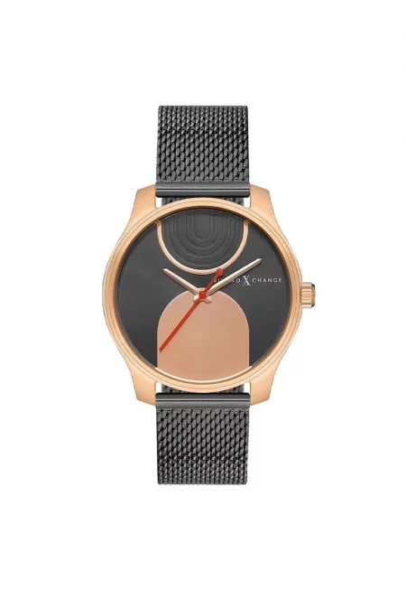 Дамски часовник  MEX1171 38мм - златист цвят - сива текстилна каишка - водоустойчив 3 ATM