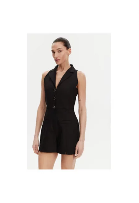 Дамски гащеризон  241-SHIWI.F - Памук/Полиестер - Черен