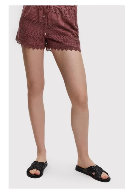 Дамски панталон -  6979 - Памук - Бордо