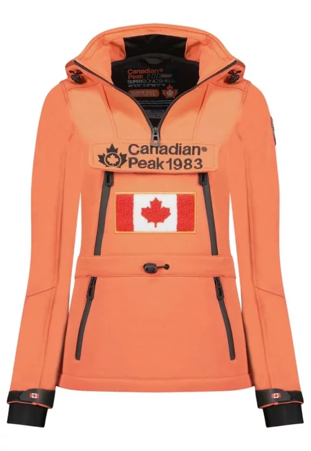 Дамско софтшел яке  Toka - оранжево - еластан