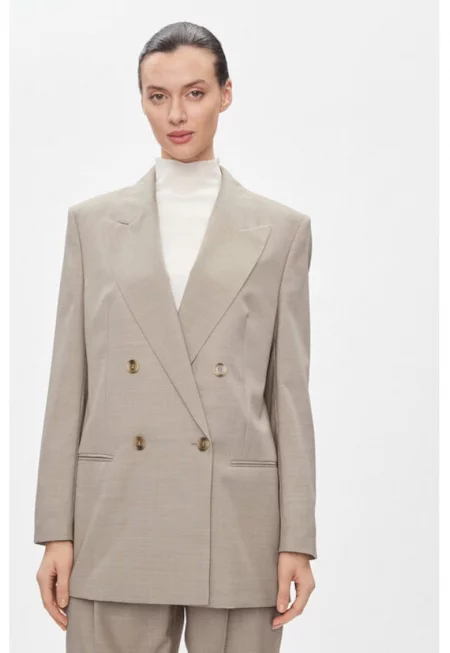 Дамско яке -  303659936 - Вълна - Бежово