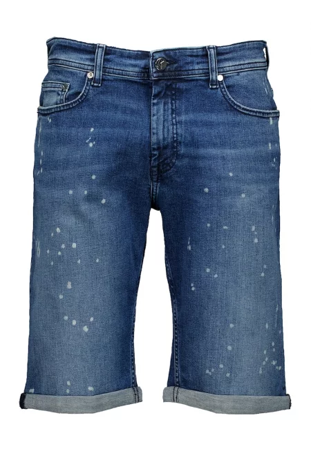 Дънкови бермуди деграде - Тъмносин