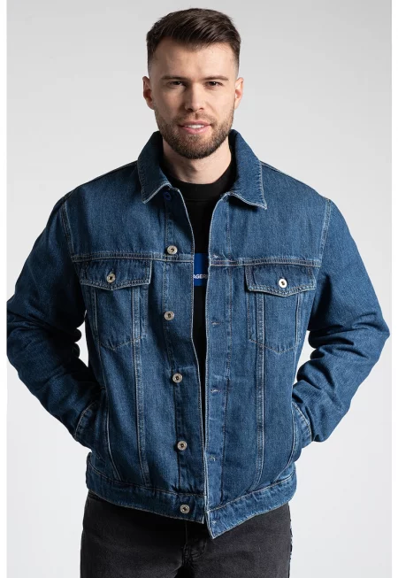 Дънково яке с джобове на гърдите