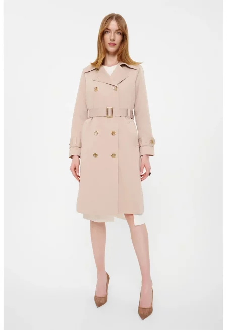 Двуреден тренч - Бежов