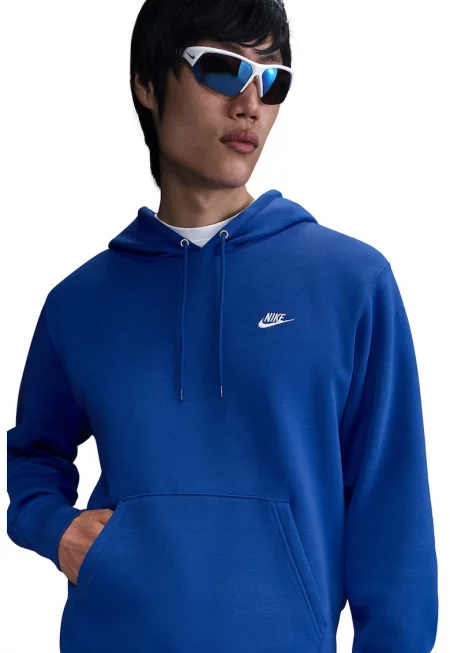 Худи Club с джоб кенгуру - Петролно синьо