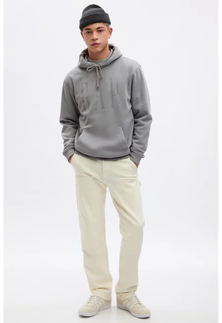 Худи с лого - Сив