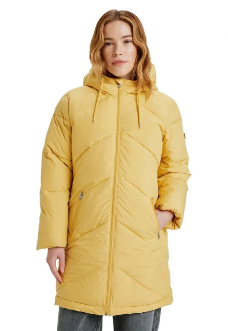 Капитонирано зимно яке Better Weather - Сламеножълт