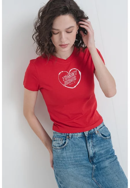 Къса тениска с лого