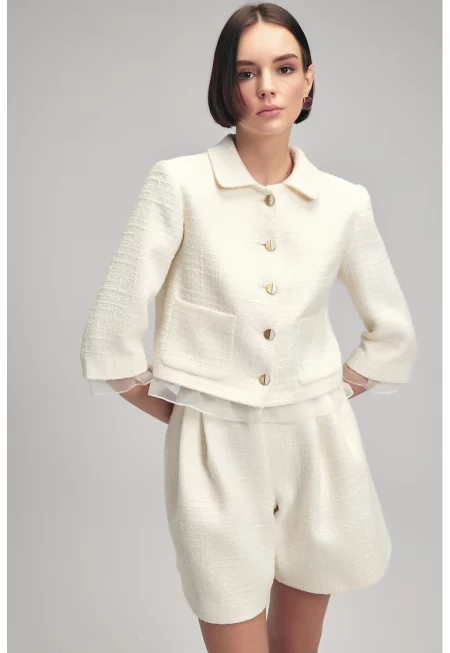 Късо яке с 3/4 ръкави