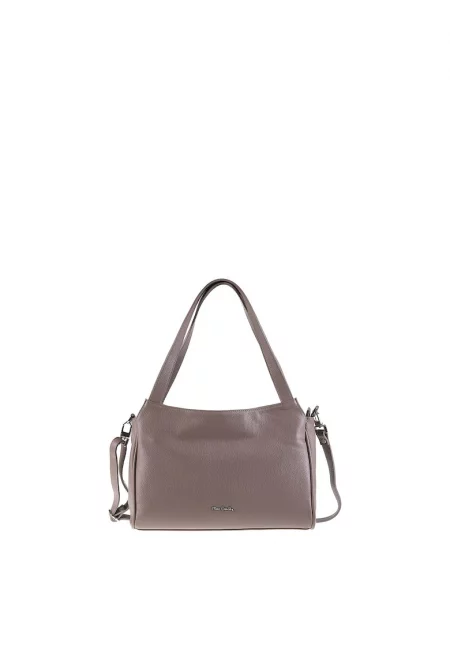 Кожена чанта Celeste - Сиво-кафяв