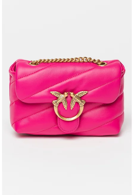 Кожена crossbody чанта - Love Puff.