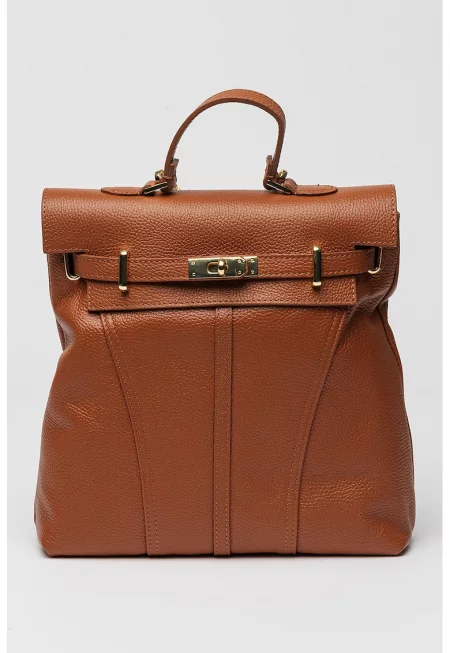 Кожена раница - Канелено кафяво