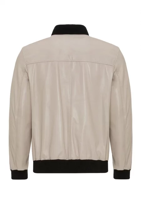 Кожено яке с джобове с цип