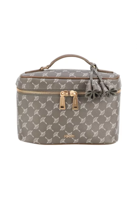 Козметична чантичка Cortina 1.0 от еко кожа с монограм - Зелен