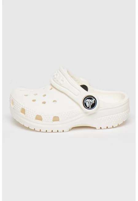 Крокс Classic с отворена пета и перфорации - Бял
