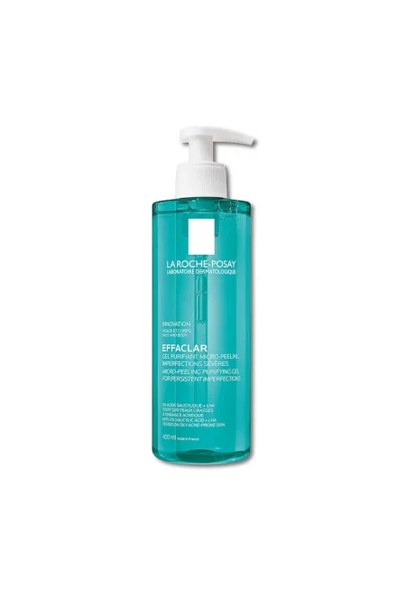 La Roche Posay Effaclar микроексфолиращ почистващ гел за лице и тяло за тежки петна