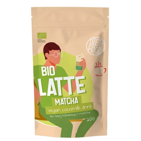 Латте матча с кокосова напитка, БИО, 200 g