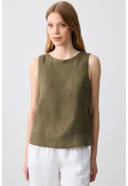 Ленен топ - Каки