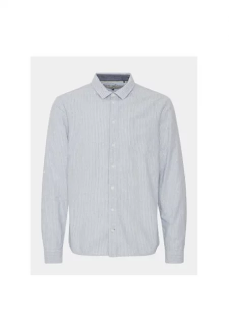 Мъжка риза -  303539962 - Памук/Лен - Синя - Син