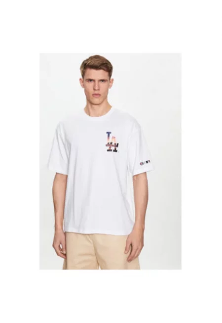 Мъжка тениска -  302216901 - Памук - Бяла - Бял