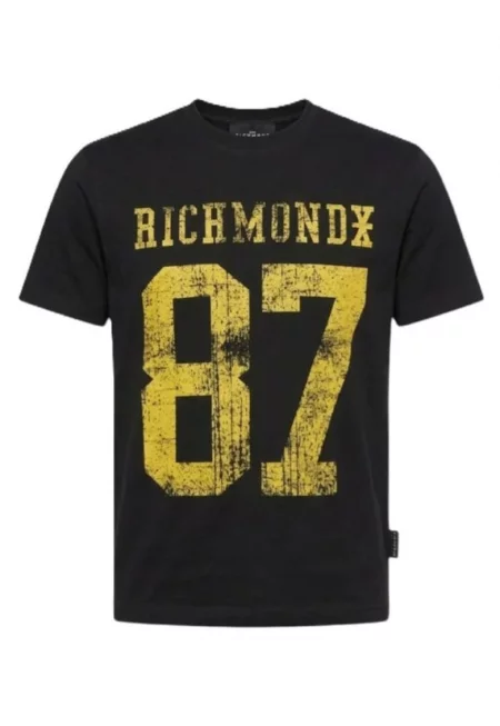 Мъжка тениска  T-SHIRT RANSA - Памук - Черен - Черен