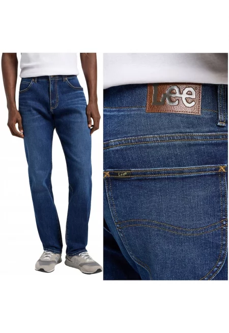 Мъжки дънки  Straight Fit - тъмносини - Син