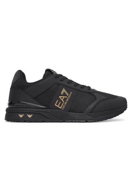 Мъжки кецове  Emporio Armani текстил черен