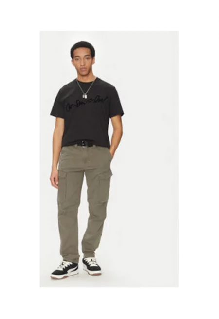 Мъжки панталон - G STAR RAW - CORE REGULAR CARGO - каки - памук