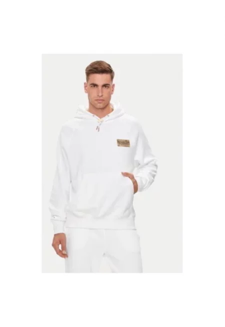 Мъжки суитшърт -  304553202 - Памук - Бял