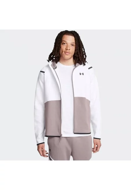 Мъжко спортно яке -  Unstoppable Flc FZ HD - тетра сиво - дишащо - полиестер/памук -