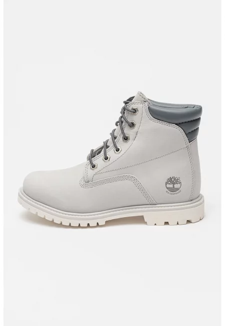 Непромокаеми боти Waterville от набук - Светло сив