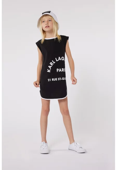 Памучна рокля с лого