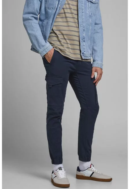 Панталон карго от органичен памук - Тъмносин