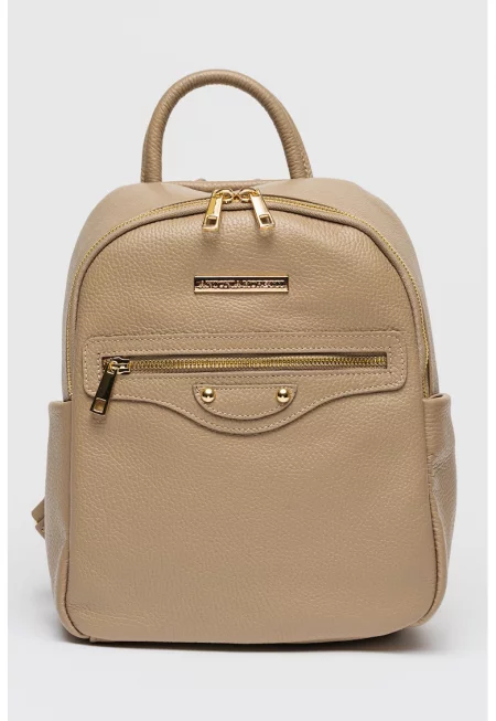 Раница от кожа с лого