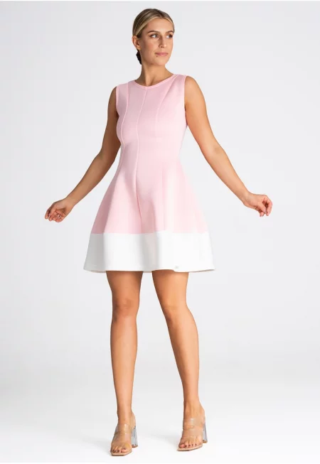 Рокля  розова - полиестер