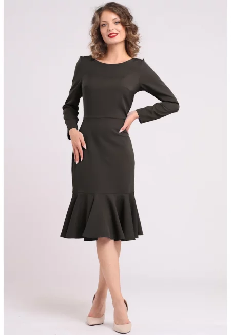 Рокля с набран подгъв