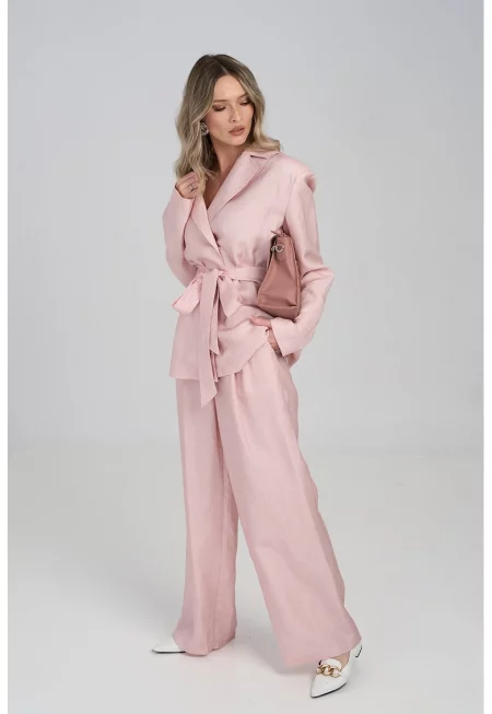 Сако с лен - Пастелнорозов