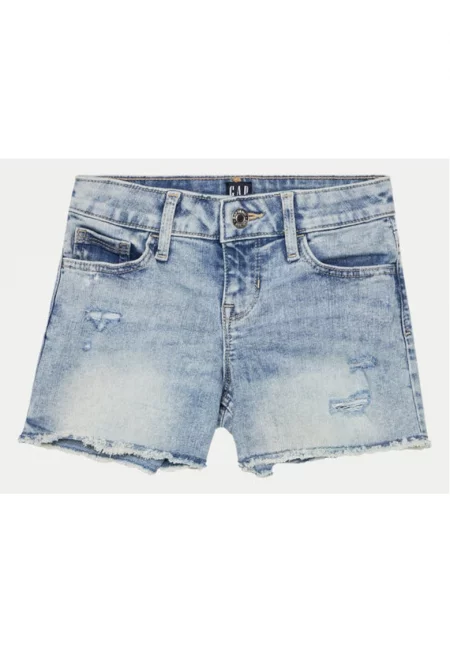 Шорти за момичета -  304145483 - Памук/Полиестер - Син - Син