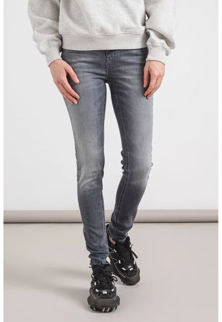 Скини дънки деграде - Сив