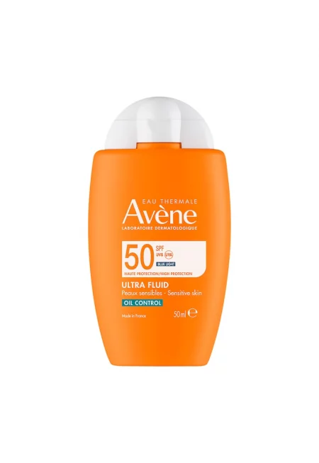 Слънцезащитен крем  със SPF 50+ за контрол на омазняването - Ultra-Fluid - 50 мл