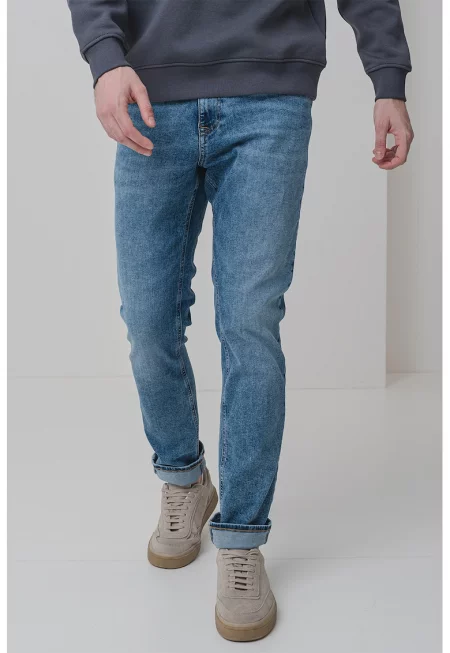 Слим дънки с 5 джоба - Син