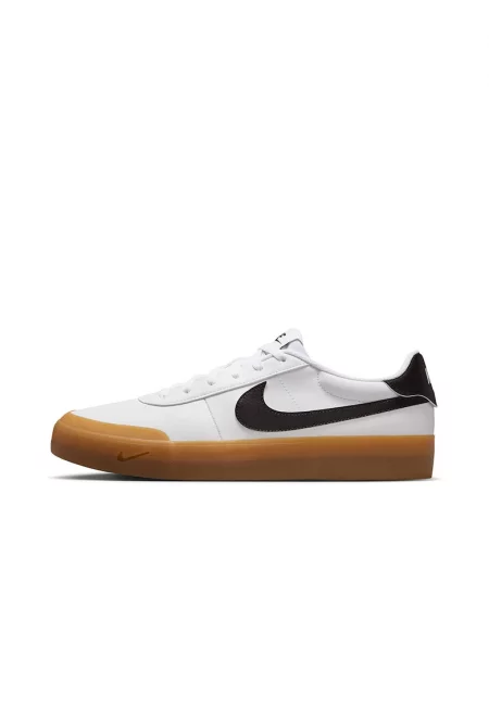 Спортни обувки Court от еко кожа - Избеляло черно/Бял