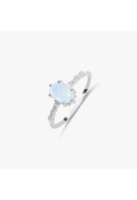 Сребърен пръстен Selah - Лунен камък