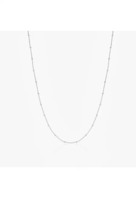 Сребърно колие с мъниста