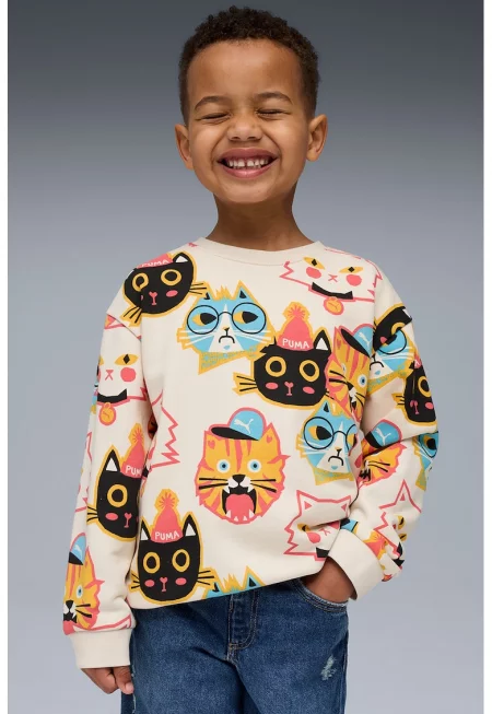 Суитшърт Cat с фигурален принт