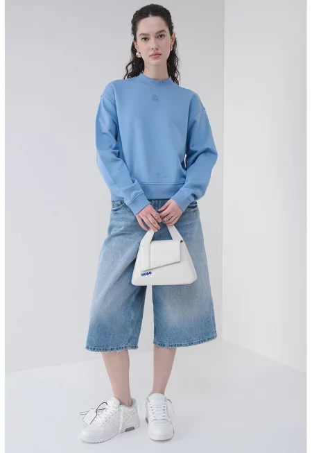 Свободен суитшърт Daxandria с паднали ръкави