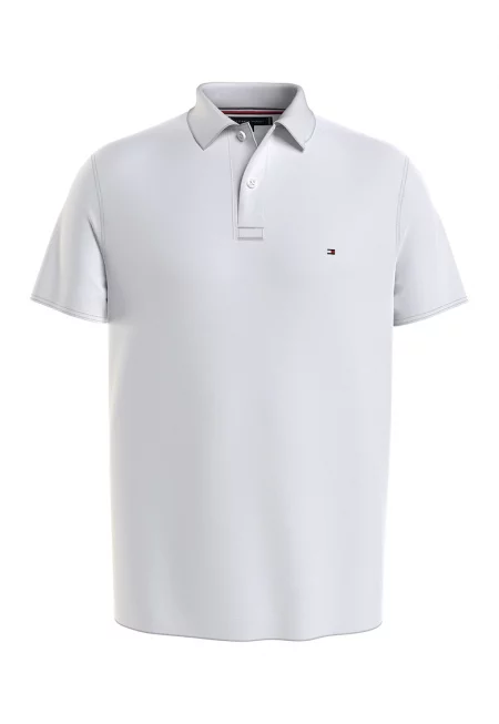 Тениска с яка - Бял